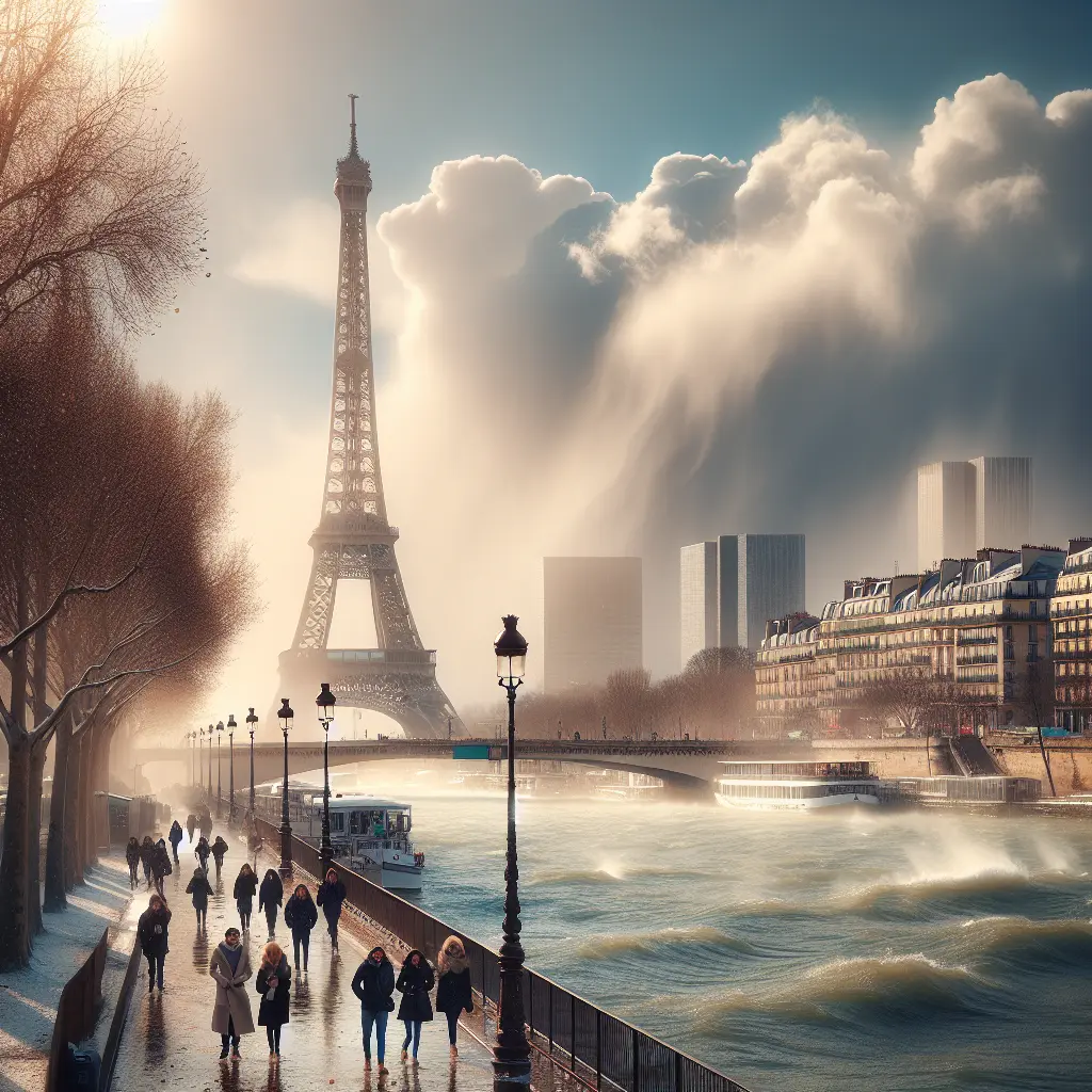 Hvordan er vejret i Paris i uge 7?